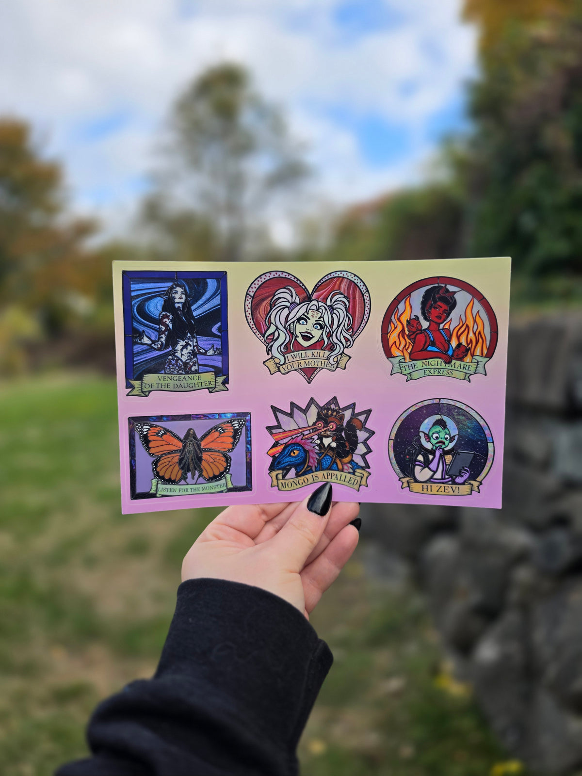 DCC Baddies Sticker Sheet