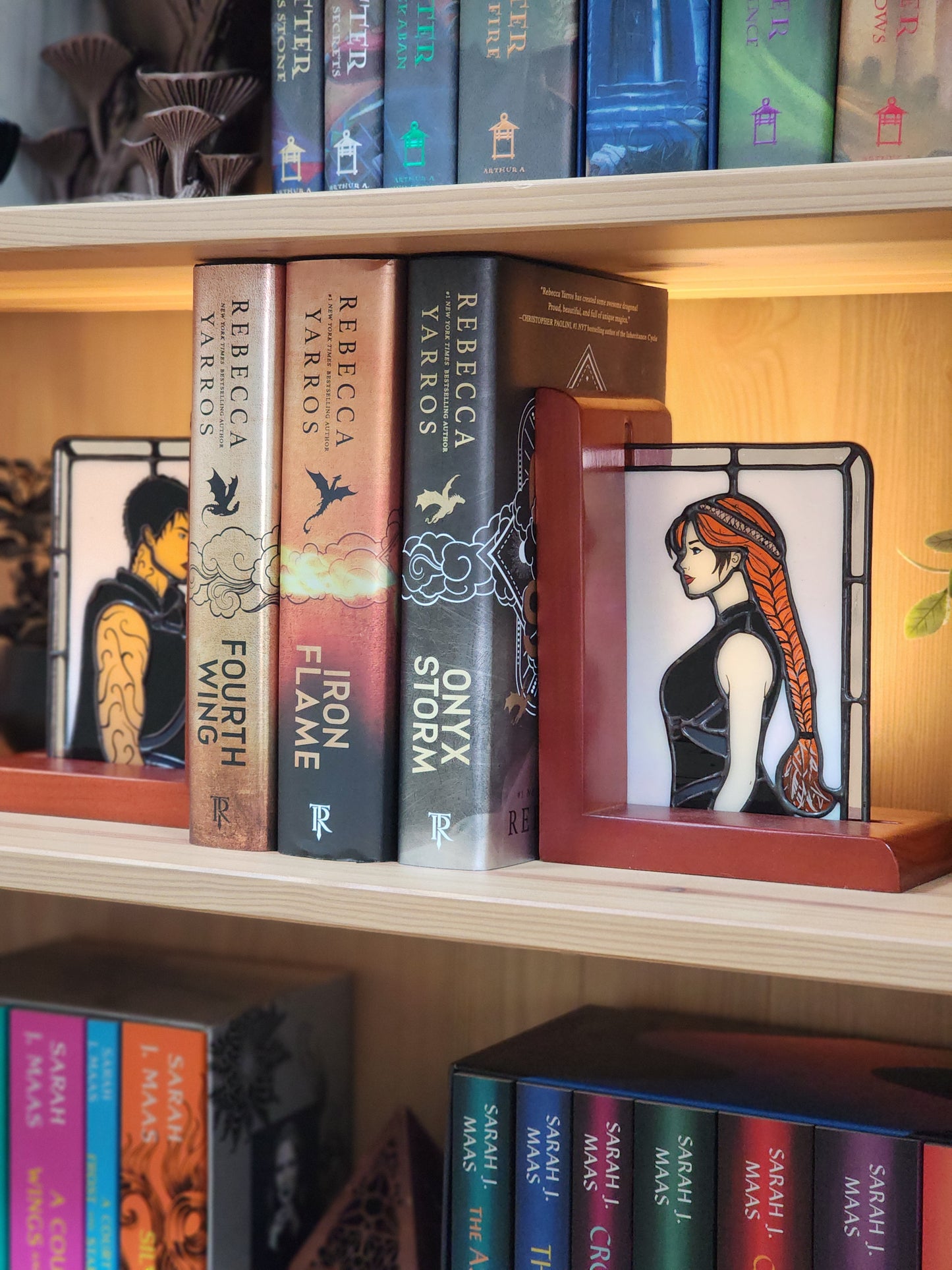 Fourth Wing Inspired Bookends