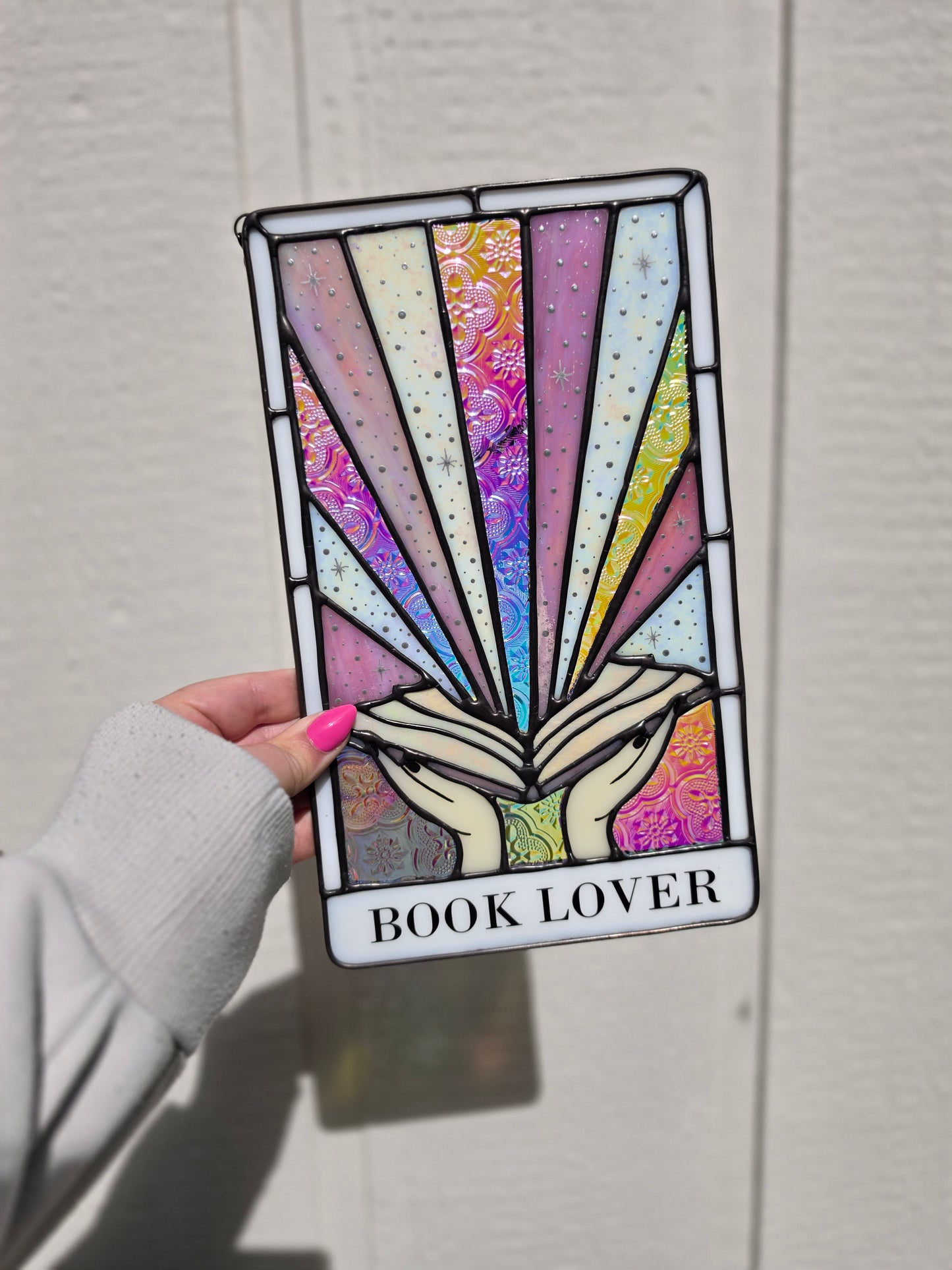 Pink Rainbow Book Lover