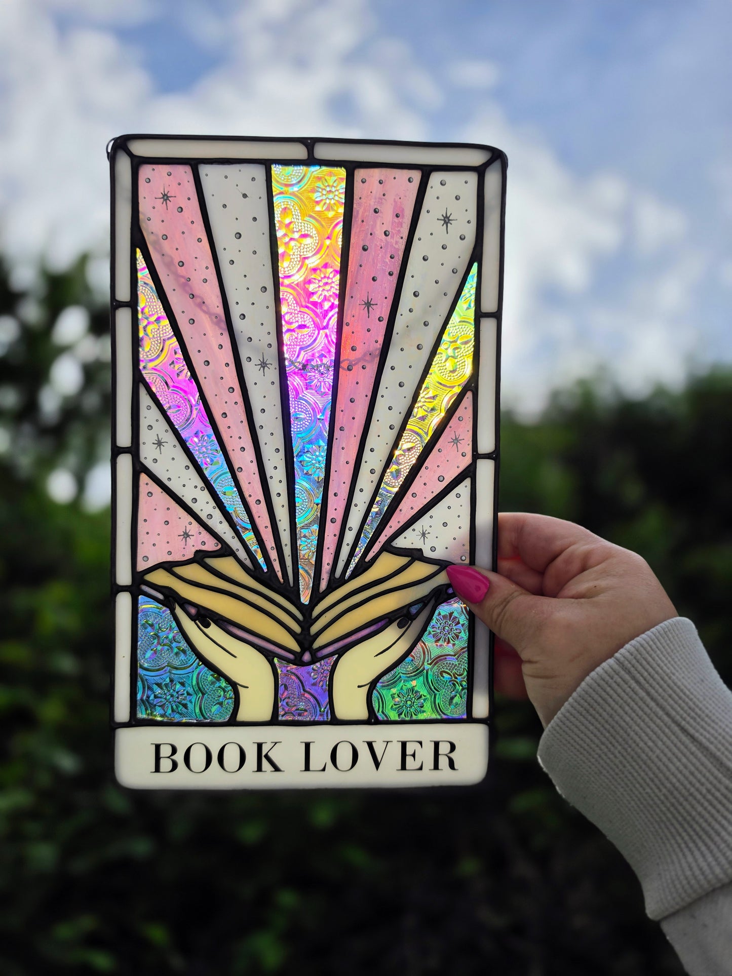 Pink Rainbow Book Lover